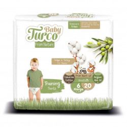 Set 20 Scutece Chiloțel Bumbac, Vegane pentru Copii 16 - 25 Kg Numărul 6