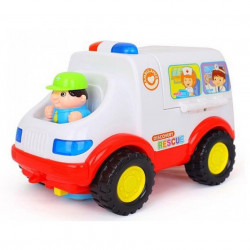 Ambulanță cu sunete, lumini și accesorii