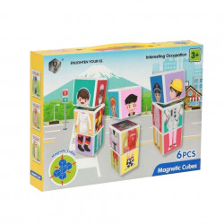 Joc magnetic cu 6 piese, Magnetic Cubes