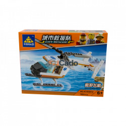 Elicopter Ambulanță cu 108 piese de tip LEGO KY85012