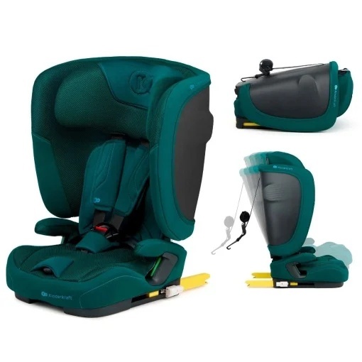 KINDERKRAFT AUTOSJEDIŠTE FIX2GO I-SIZE 76-150CM GREEN