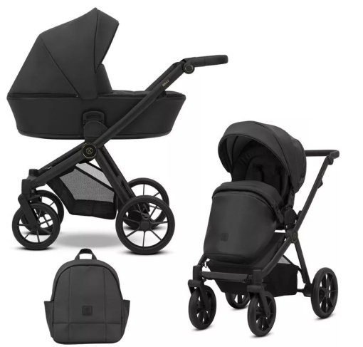 KUNERT BRAV KOLICA ZA BEBE SET 2U1 CRNI RAM