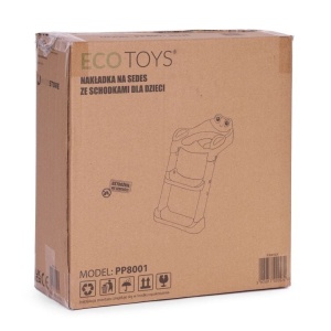 Adapter za wc šolju za djecu sa stepenikom, pink, ECOTOYS - Img 8