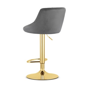 Barska stolica Kast grey / gold baza - Img 5
