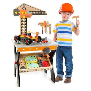 Drvena radionica za djecu, sto sa alatom – ECOTOYS - Img 2