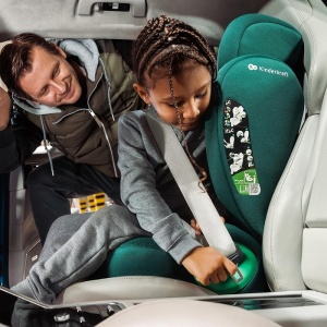 KINDERKRAFT AUTO SEDIŠTE JUNIOR FIX 2 PLUS I-Size 100-150cm GREEN - Img 3