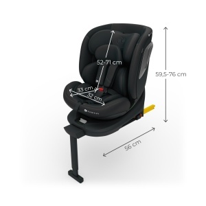 KINDERKRAFT AUTO SJEDIŠTE I-360 2 PLUS i size 40-150cm BLACK - Img 9