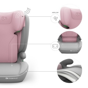 KINDERKRAFT AUTOSJEDISTE I-SPARK 2 PLUS I SIZE PINK - Img 3
