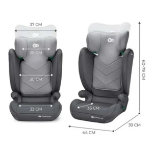 KINDERKRAFT AUTOSJEDIŠTE I-SPARK I SIZE GREY - Img 2