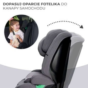 KINDERKRAFT AUTOSJEDISTE SAFETY FIX2 I-SIZE 76-150CM GREY - Img 5
