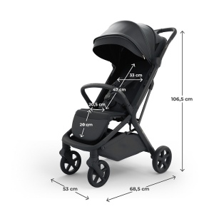 Kinderkraft kolica NUBI 3 MIDNIGHT BLACK - Img 8
