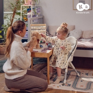 KINDERKRAFT STOLICA ZA HRANJENJE 2U1 DINNLY BIEGE - Img 5