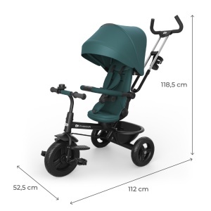 KINDERKRAFT TRICIKL ASTON 2 PLUS GREEN - Img 10