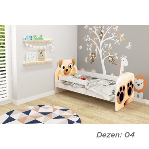 KREVET ZA DJECU ANIMALS 180x80cm WHITE ACMA VII - 04