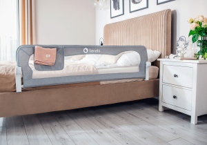 Lionelo Eva – zaštitna ograda za krevet Beige Melange - Img 3