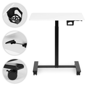 Mobilni podesivi sto 70x48 cm Laptop sto sa podesavanjem visine 71.5–112 cm White ModernHome - Img 10