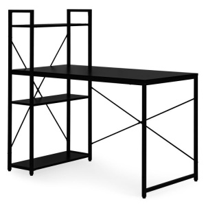 Radni sto 120x60 cm sa policama Black ModernHome - Img 5
