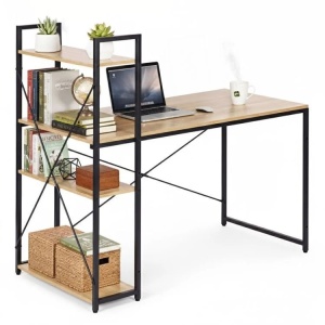 Radni sto 120x60 cm sa policama Light Style ModernHome - Img 3