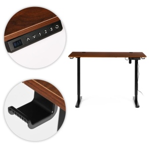 Samostojeci Electric sto 120x60 cm podesavanje visine 72–117 cm Dark Oak ModernHome - Img 12