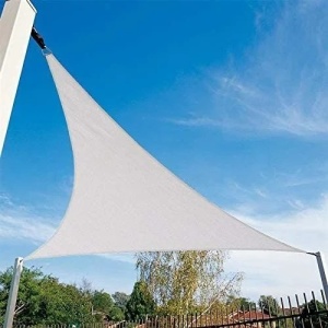 Trostrano suncobran jedro 3×3×3 m, vodootporno, bež - MultiGarden - Img 4