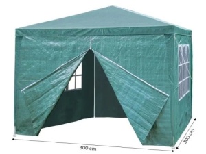 Baštenski šator, 3x3 m, 4 stranica, green, MultiGarden - Img 5