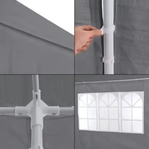 Baštenski šator, 3x9 m, 8 stranica, gray, MultiGarden - Img 7