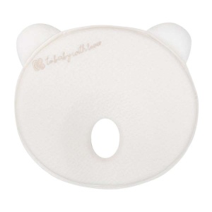 KIKKA BOO ergonomski jastuk od memorijske pjene – BEAR WHITE VELVET - Img 1