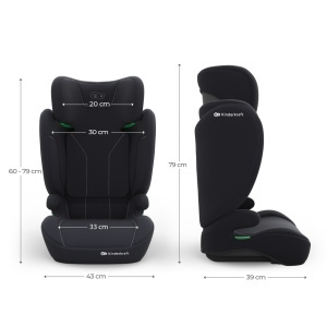 KINDERKRAFT AUTOSJEDISTE I-SPARK 2 PLUS I SIZE BLACK - Img 9