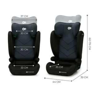 KINDERKRAFT AUTOSJEDIŠTE I-SPARK I SIZE BLACK - Img 4