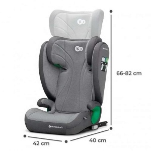 KINDERKRAFT AUTOSJEDISTE JUNIOR FIX I-SIZE 100-150CM ROCKET GREY - Img 6
