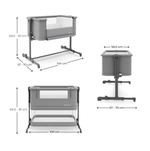 KINDERKRAFT KOLIJEVKA NESTE GROW 2 DARK GREY - Img 11
