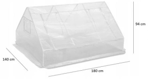 Mali baštenski plastenik – zeleni, 180 × 140 × V94 cm 5514 - Img 11