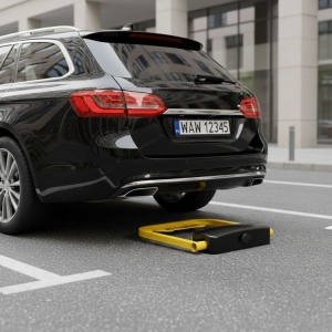 Parking barijera sklopiva 35 cm ugaona sa kljucem, daljinskom kontrolom i alarmom - Img 2