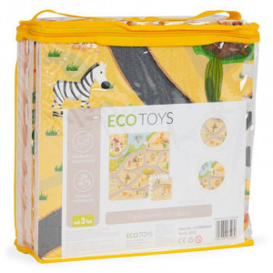 PODLOGA ZA IGRU ZA DJECU SAFARI PUZZLE 9 ELEMENATA 93X93CM - Img 4