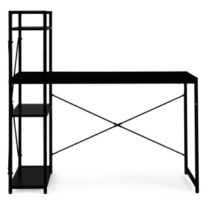 Radni sto 120x60 cm sa policama Black ModernHome - Img 4