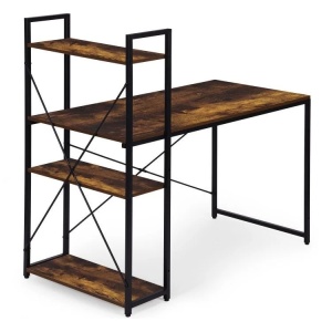 Radni sto 120x60 cm sa policama Loft Style ModernHome - Img 5