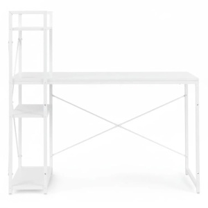 Radni sto 120x60 cm sa policama White ModernHome - Img 3