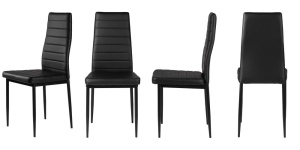 Set 4 trpezarijske stolice Tami full black – ModernHome - Img 8