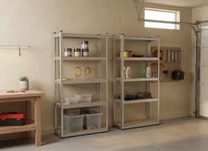 Set od dvije police sa 5 nivoa, 90 × 30 × 180 cm - Img 3