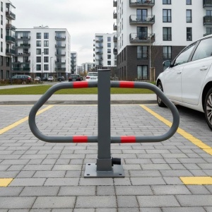 Sklopiva Parking barijera 50 cm sa kljucem i reflektnom trakom - Img 2