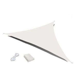Trostrano suncobran jedro 3×3×3 m, vodootporno, bež - MultiGarden - Img 2
