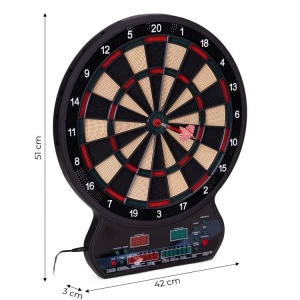 Elektronski pikado 42 cm sa LCD ekranom, 27 igara, set sa 12 pikada - Img 10