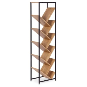 Geometrijska polica za knjige, loft stil – ModernHome - Img 5
