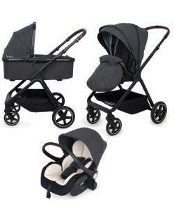 Jungle LUMI kolica za bebe 3u1 sa i-Size auto sjedištem - Siva