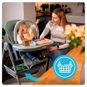 Kidnort Jordgubbe hranilica za bebe grey - Img 4