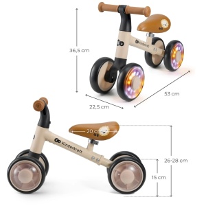 KINDERKRAFT BICIKL GURALICA CUTIE FLASH BEIGE - Img 5