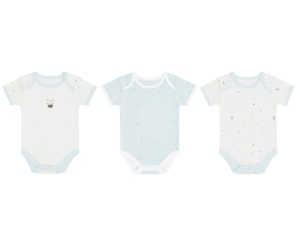 Komplet bodija za novorođenčad, 3pcs, 0-3m, Stripy Friends