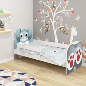 KREVET ZA DJECU ANIMALS 180x80cm WHITE ACMA VII