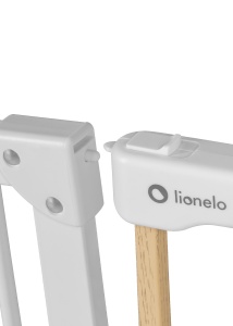 Lionelo Truus Slim – zaštitna ogradica za vrata i stepenice White Natural - Img 4