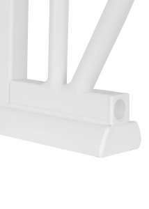 Lionelo Truus Slim – zaštitna ogradica za vrata i stepenice White Natural - Img 6